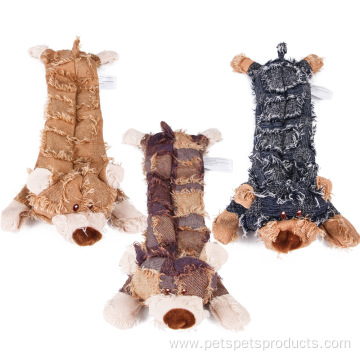 Animals Shape Squeaky Plush Dog Chew Toys